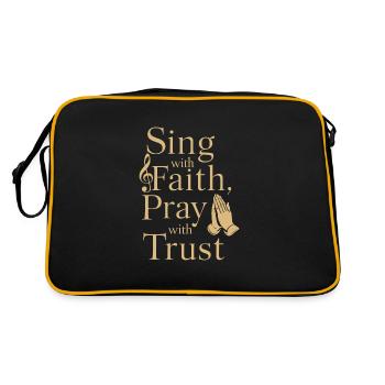 Musique chorale Chant religieux Musique confessionnelle - Sac Retro - noir/or - Dos