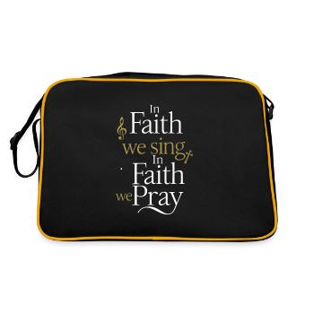 Musique chorale Chant religieux Musique confessionnelle - Sac Retro - noir/or - Dos