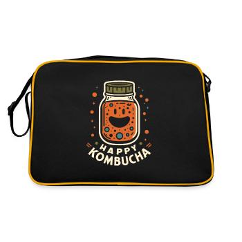 Benefits of Kombucha for Brewer Maker Tea Lover - Retro Bag - black/gold - Back