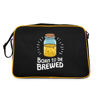 Vorteile Von Kombucha Für Brewer Maker Tea Lover - Retro Tasche - Schwarz/Gold - Hinten