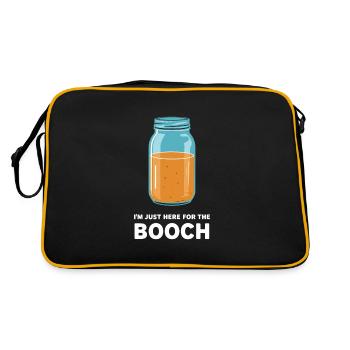 Benefits of Kombucha for Brewer Maker Tea Lover - Retro Bag - black/gold - Back