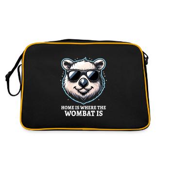 Se sentir Wombat-Tastic aujourd’hui - Wombat drôle - Sac Retro - noir/or - Dos