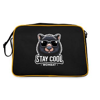 Se sentir Wombat-Tastic aujourd’hui - Wombat drôle - Sac Retro - noir/or - Dos