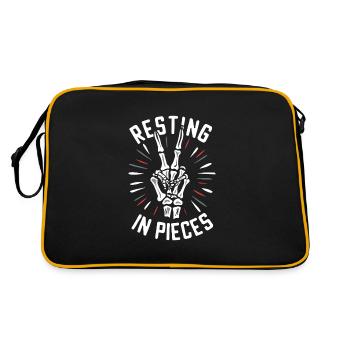 Renouveau de l’emo et mode alternative pour les enfants de la scène - Sac Retro - noir/or - Dos