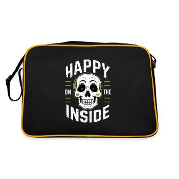 Renouveau de l’emo et mode alternative pour les enfants de la scène - Sac Retro - noir/or - Dos