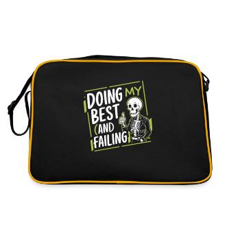 Renouveau de l’emo et mode alternative pour les enfants de la scène - Sac Retro - noir/or - Dos