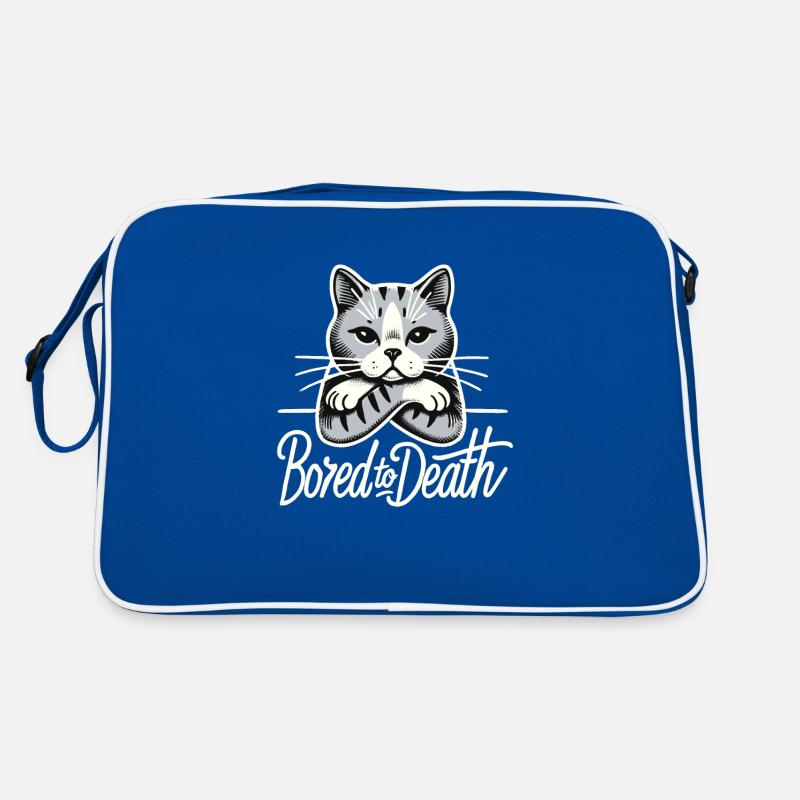 Emo Cat Design for Gothic Cat Lovers and Retro Bag