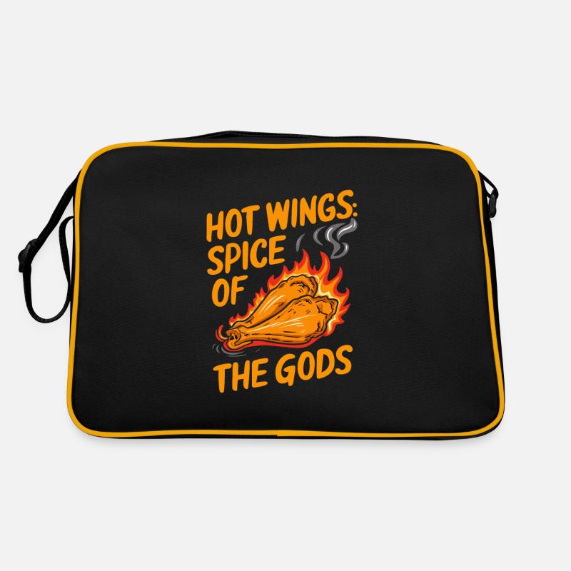Ailes de poulet chaudes Ailes de poulet épicées Ailes de buffle Sac Retro