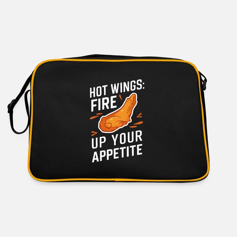 Ailes de poulet chaudes Ailes de poulet épicées Ailes de buffle Sac Retro
