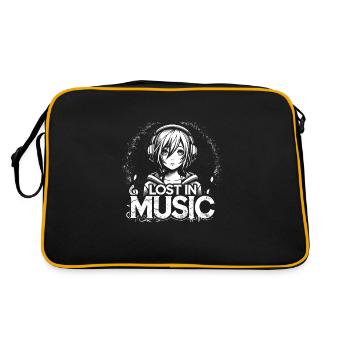 Art de l’anime et esthétique gothique pour la mode alternative - Sac Retro - noir/or - Dos