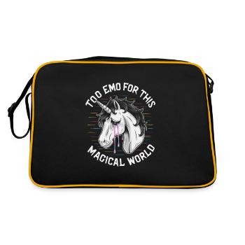 Revival emo et mode alternative pour Scene Kids - Sac Retro - noir/or - Dos