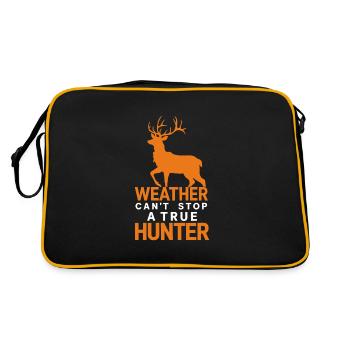 Experience the excitement of deer hunting in the forest with - Retro Bag - black/gold - Back