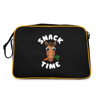 Motifs de chevaux amusants pour les amoureux des chevaux et - Sac Retro - noir/or - Dos