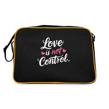 Raising awareness of domestic violence - Retro Bag - black/gold - Back