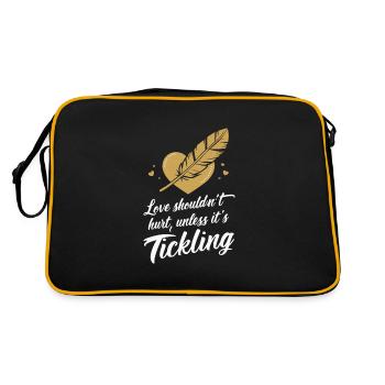 Raising awareness of domestic violence - Retro Bag - black/gold - Back