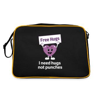 Raising awareness of domestic violence - Retro Bag - black/gold - Back