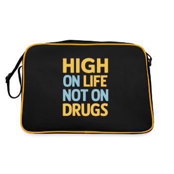 recovery from alcohol dependence sobriety aa - Retro Bag - black/gold - Back