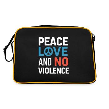 Raising awareness of domestic violence - Retro Bag - black/gold - Back