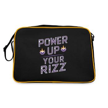 Rizzler Culture Gaming Life Rizzler Citations - Sac Retro - noir/or - Dos