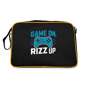 Rizzler Culture Gaming Life Rizzler Citations - Sac Retro - noir/or - Dos