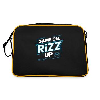 Rizzler Culture Gaming Life Rizzler Citations - Sac Retro - noir/or - Dos