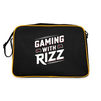 Rizzler Culture Gaming Life Rizzler Citations - Sac Retro - noir/or - Dos