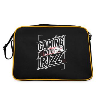 Rizzler Culture Gaming Life Rizzler Citations - Sac Retro - noir/or - Dos