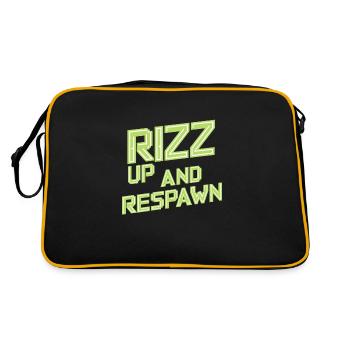 Rizzler Culture Gaming Life Rizzler Citations - Sac Retro - noir/or - Dos
