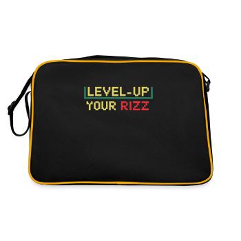 Rizzler Culture Gaming Life Rizzler Citations - Sac Retro - noir/or - Dos