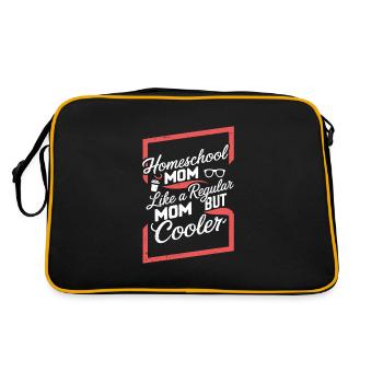 Homeschool Mom Dad Family Life Community Journey - Retro Bag - black/gold - Back