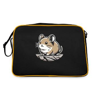 Design américain Pika Lover pour Pika - Sac Retro - noir/or - Dos