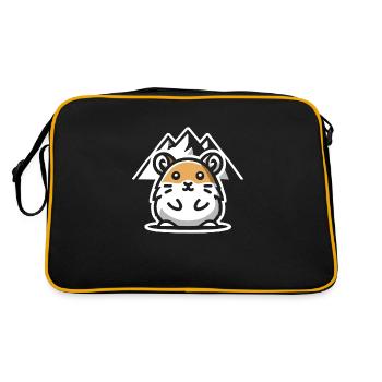 Design américain Pika Lover pour Pika - Sac Retro - noir/or - Dos