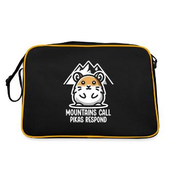 Design américain Pika Lover pour Pika - Sac Retro - noir/or - Dos