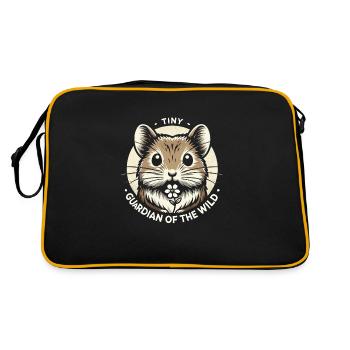 Design américain Pika Lover pour Pika - Sac Retro - noir/or - Dos
