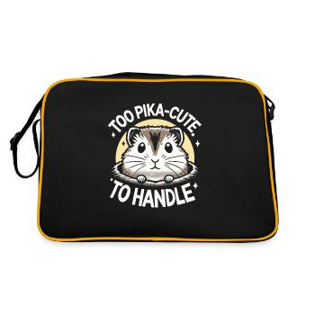 Design américain Pika Lover pour Pika - Sac Retro - noir/or - Dos