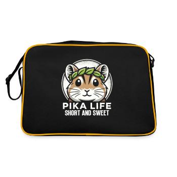Design américain Pika Lover pour Pika - Sac Retro - noir/or - Dos