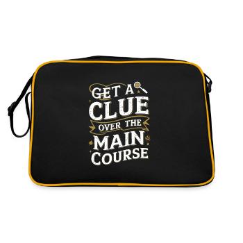 Murder Mystery Dinner Outfit, Party, Crime Scene - Retro Bag - black/gold - Back