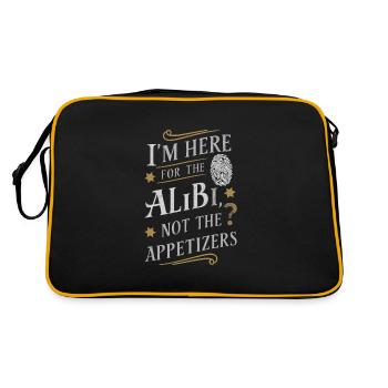 Murder Mystery Dinner Outfit, Party, Crime Scene - Retro Bag - black/gold - Back