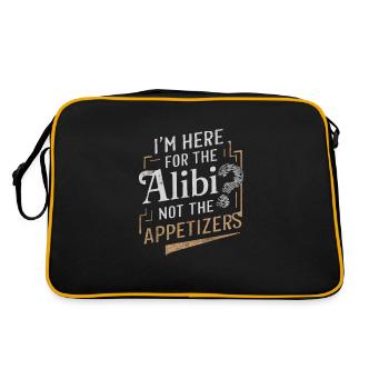 Murder Mystery Dinner Outfit, Party, Crime Scene - Retro Bag - black/gold - Back