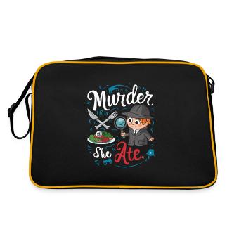 Murder Mystery Dinner Outfit, Party, Crime Scene - Retro Bag - black/gold - Back