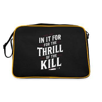 Crime dinner outfit, party, crime scene - Retro Bag - black/gold - Back