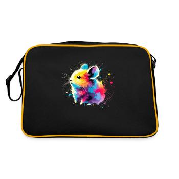 Design américain Pika Lover pour Pika - Sac Retro - noir/or - Dos