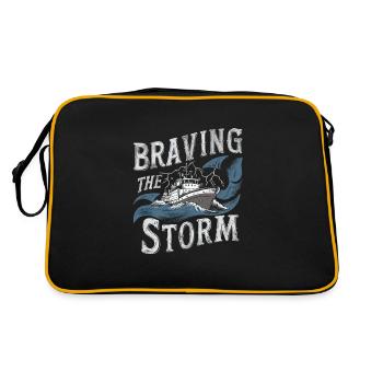 Sailors Sea Shanty Singing Ship Adventures - Retro Bag - black/gold - Back