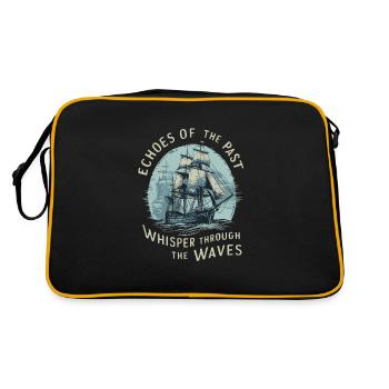 Sailors Sea Shanty Singing Ship Adventures - Retro Bag - black/gold - Back