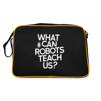monde fascinant de la robotique et de l’artificiel - Sac Retro - noir/or - Dos