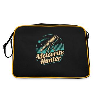 Stargazing And Meteor Shower Enthusiast - Retro Tasche - Schwarz/Gold - Hinten