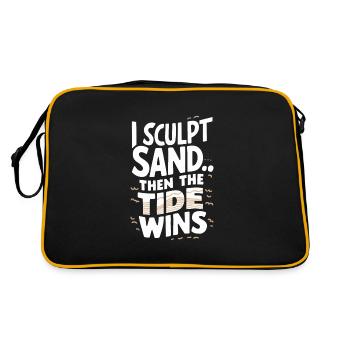Sculpteurs de sable professionnels sur la plage du - Sac Retro - noir/or - Dos