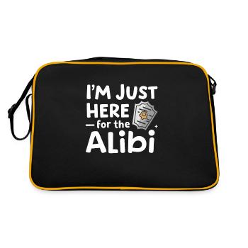 Murder Mystery Dinner Outfit, Party, Crime Scene - Retro Bag - black/gold - Back