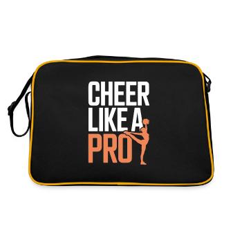 Cheerleading und Stunt Team Training für Spirit - Retro Tasche - Schwarz/Gold - Hinten