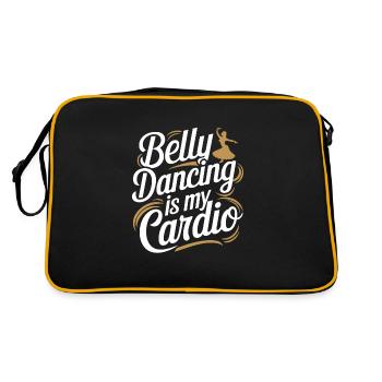 Rhythmic movements in oriental dance: - Retro Bag - black/gold - Back